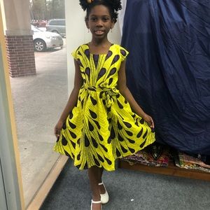 African Ankara kids/girls handmade dress
